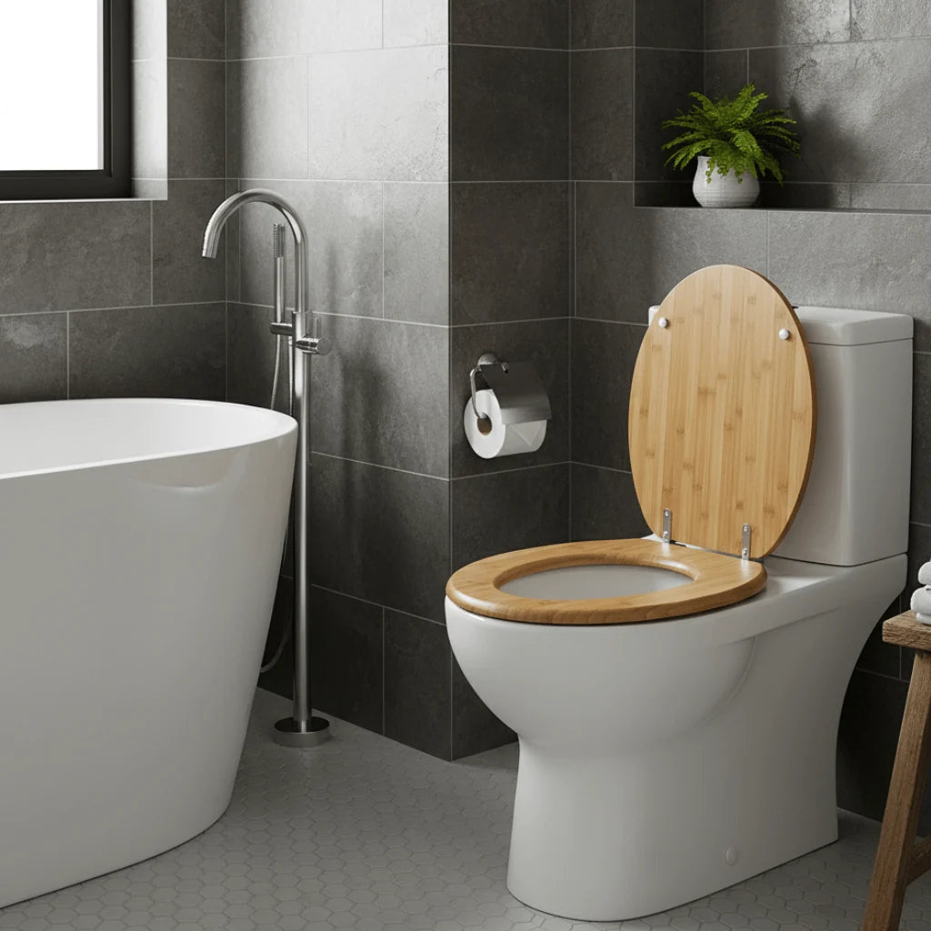 Toilet Seat Soft-Close Plywood With Zinc Alloy Hinges