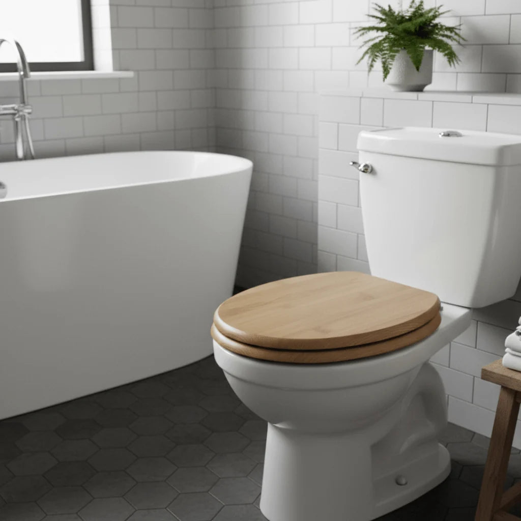 Toilet Seat Soft-Close Plywood With Zinc Alloy Hinges