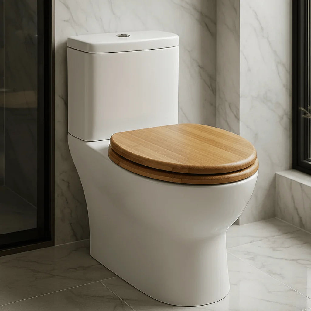 Toilet Seat Soft-Close Plywood With Zinc Alloy Hinges
