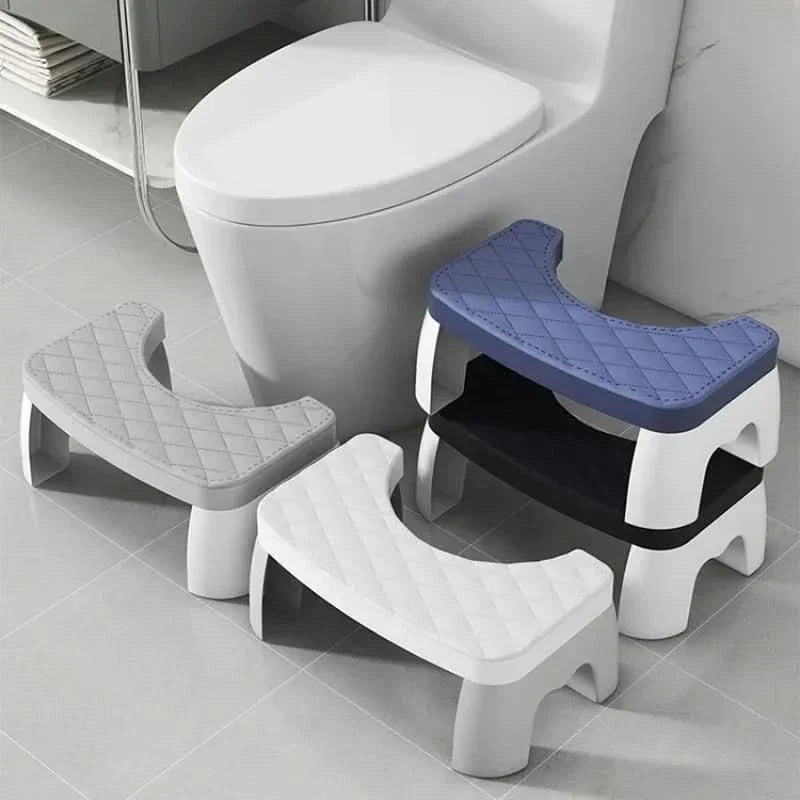 Toilet Stool Ergonomic Height Non-Slip Surface Compact Design