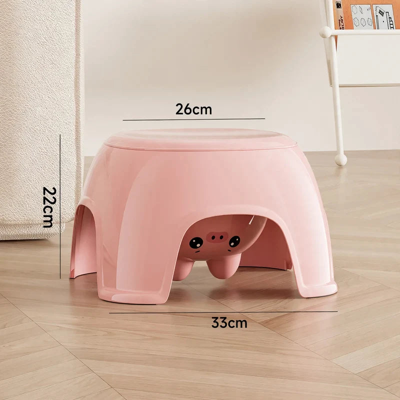 Toilet Stool Ergonomic Posture Support Space-Saving