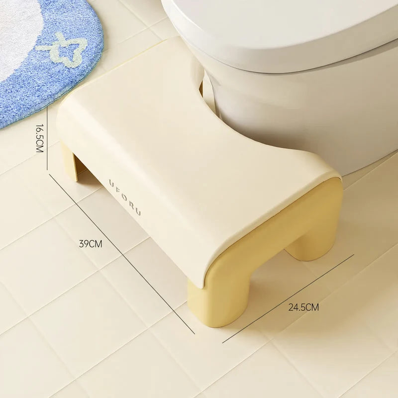 Toilet Stool Ergonomic Posture Support Space-Saving