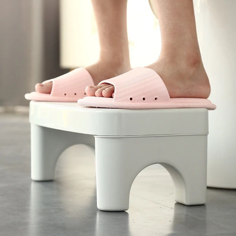 Toilet Stool U-Shaped Non-Slip Easy-Clean Plastic