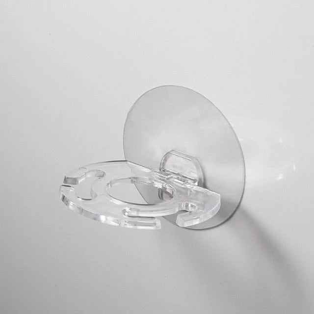 Toothbrush Holder Adhesive Wall-Mount Holds 6 Toothbrushes