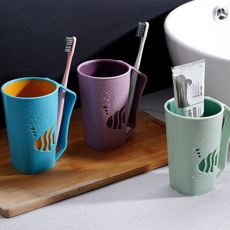 Toothbrush Holder Cup BPA-Free PP Toothbrush Notch