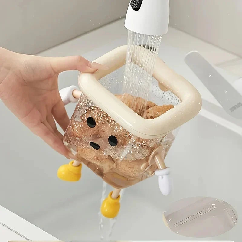 Toothbrush Holder Wall-Mounted Open-Drain Space-Saving