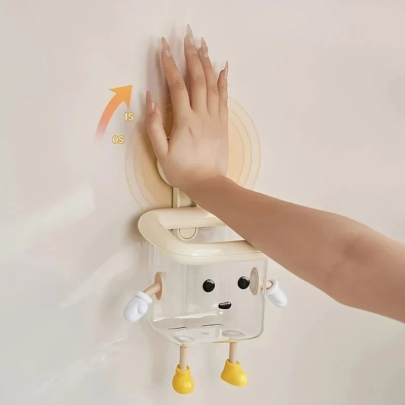 Toothbrush Holder Wall-Mounted Open-Drain Space-Saving