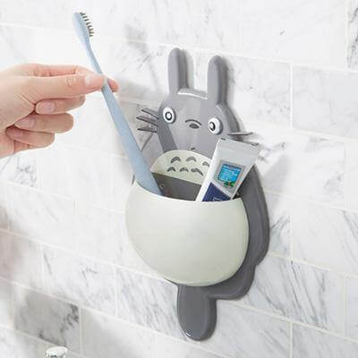 Toothbrush Holder Wall-Mounted Suction Space-Saving PP Construction