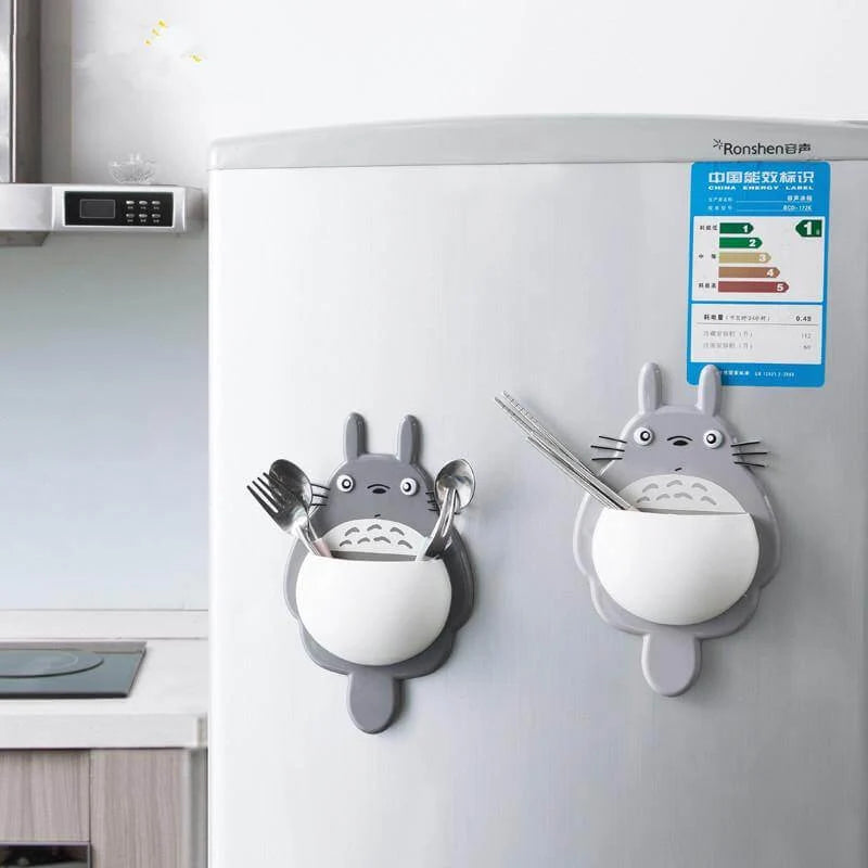 Toothbrush Holder Wall-Mounted Suction Space-Saving PP Construction