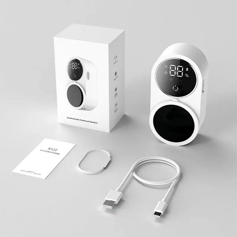 Toothbrush Holder Wall-Mounted UV Sanitizer Touchless Sensor