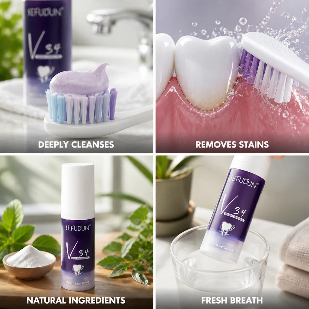 Toothpaste Color-Correcting Baking Soda & Plant Extracts