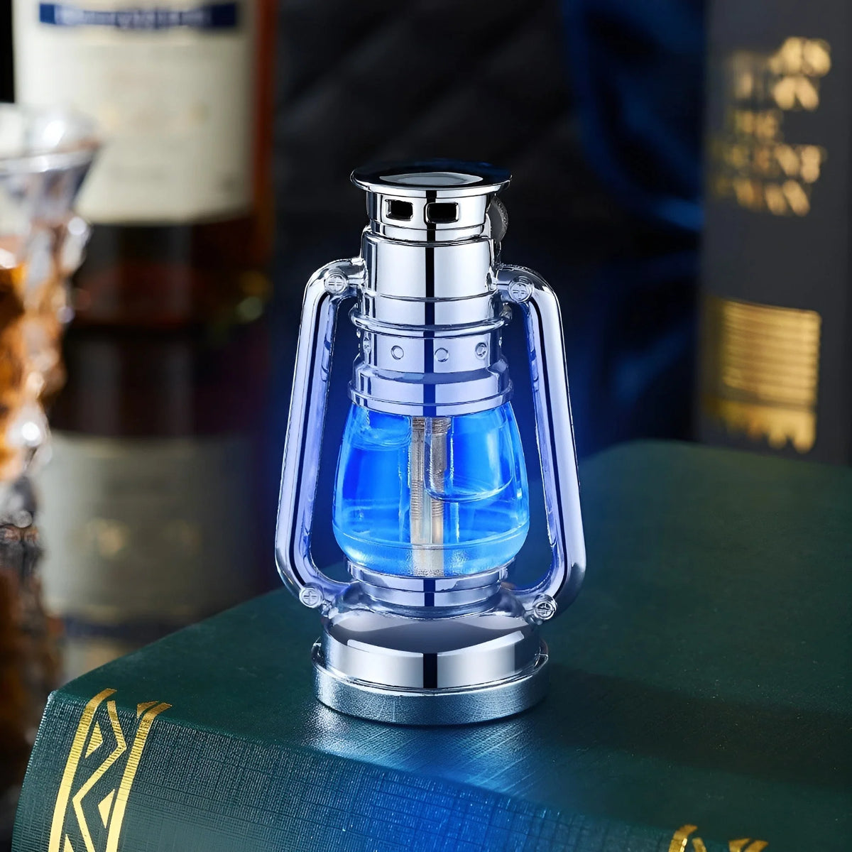 Torch Lighter Retro Lantern Design Refillable Wind-Resistant Flame