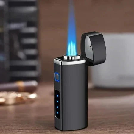 Torch Lighter Triple-Jet Touch-Activated USB Rechargeable