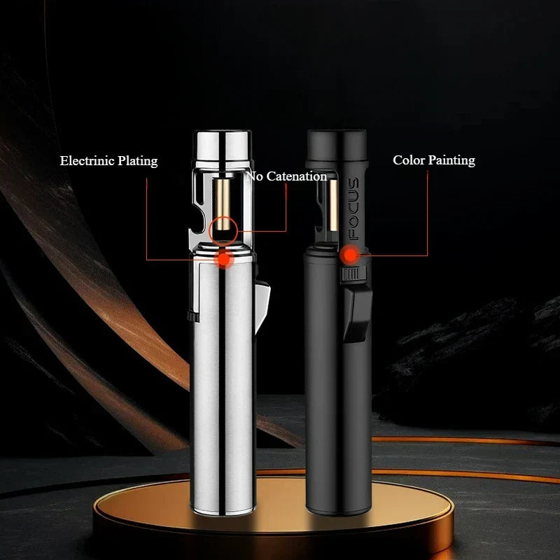 Torch Lighter Windproof Refillable Butane Metal