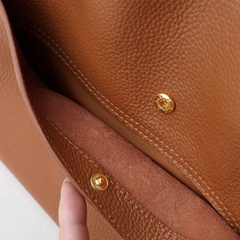 Tote Bag Faux Leather Spacious Interior for Everyday Use