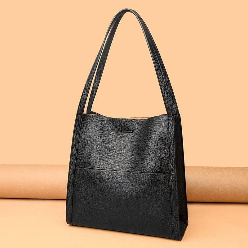 Tote Bag Faux Leather Spacious Interior for Everyday Use