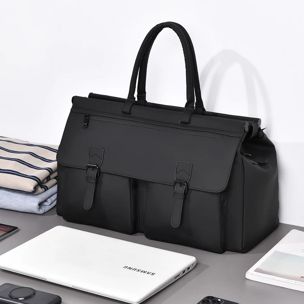Tote Bag Multiple Compartments Weather-Resistant Adjustable Shoulder Strap