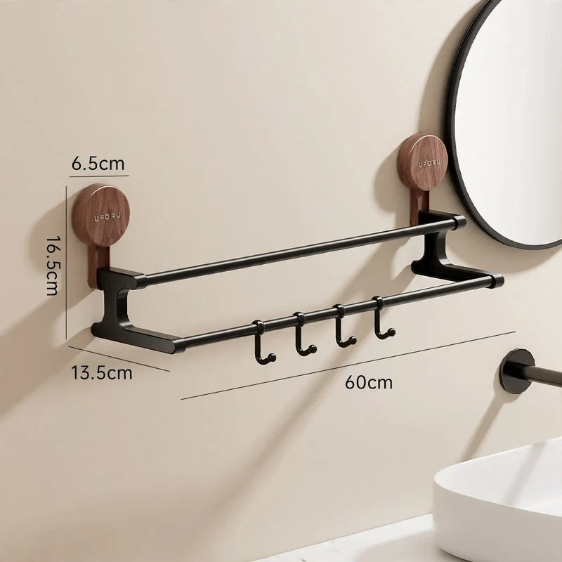 Towel Holder Double-Layer No-Drill Suction Mount
