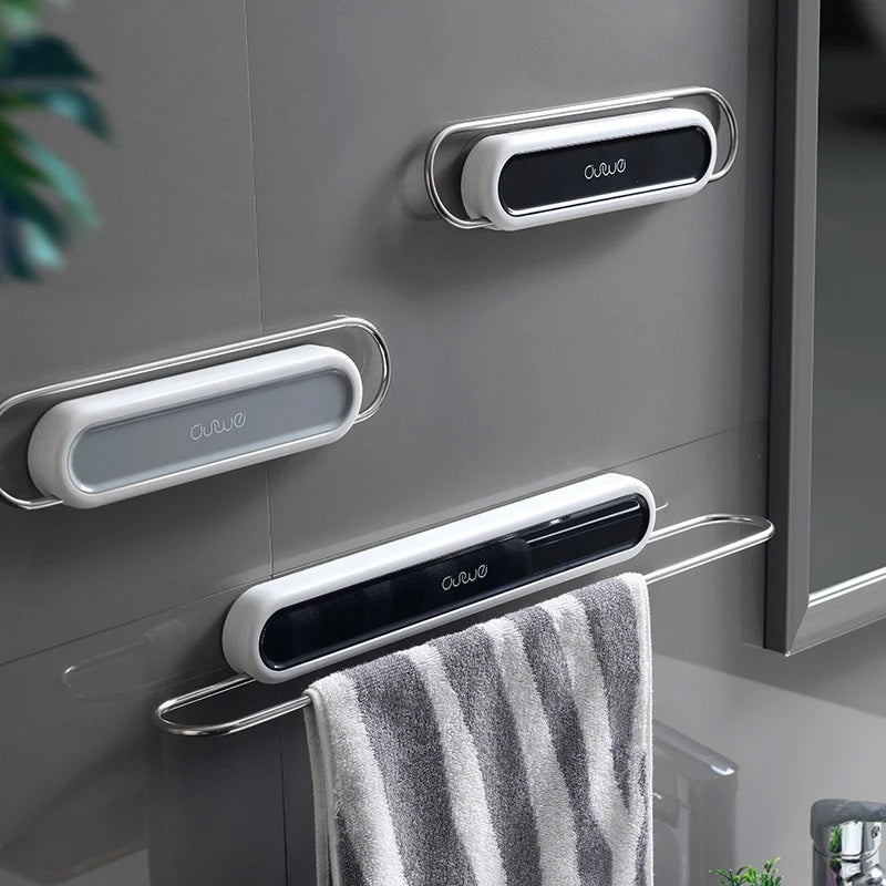Towel Holder Stainless Steel Suction Cup No-Drill Mount