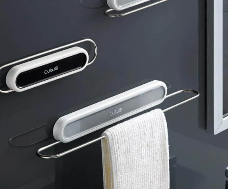 Towel Rack Wall-Mounted Foldable Space-Saving One Bar