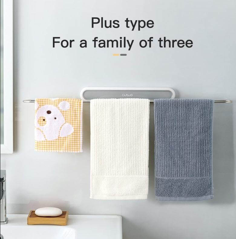 Towel Rack Wall-Mounted Foldable Space-Saving One Bar
