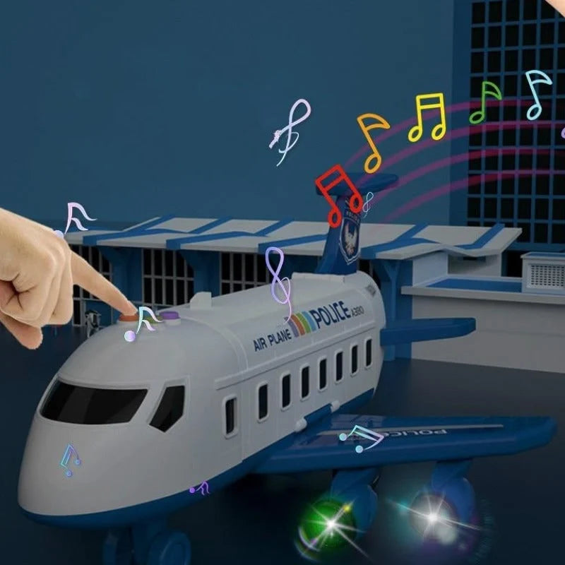 Toy Airplane Playset Light-Up Engines Sound Effects