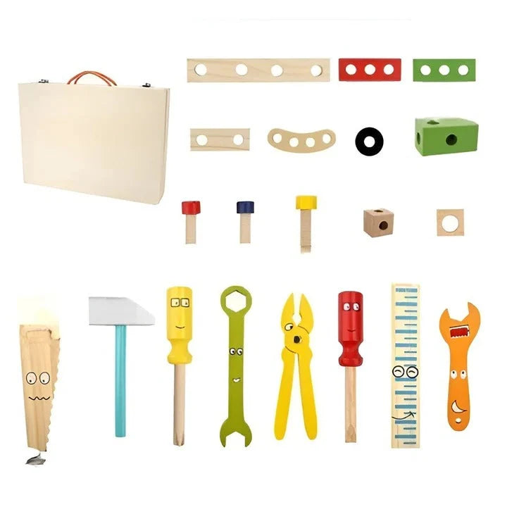 Toy Tool Set 35 Pieces with Toolbox Case
