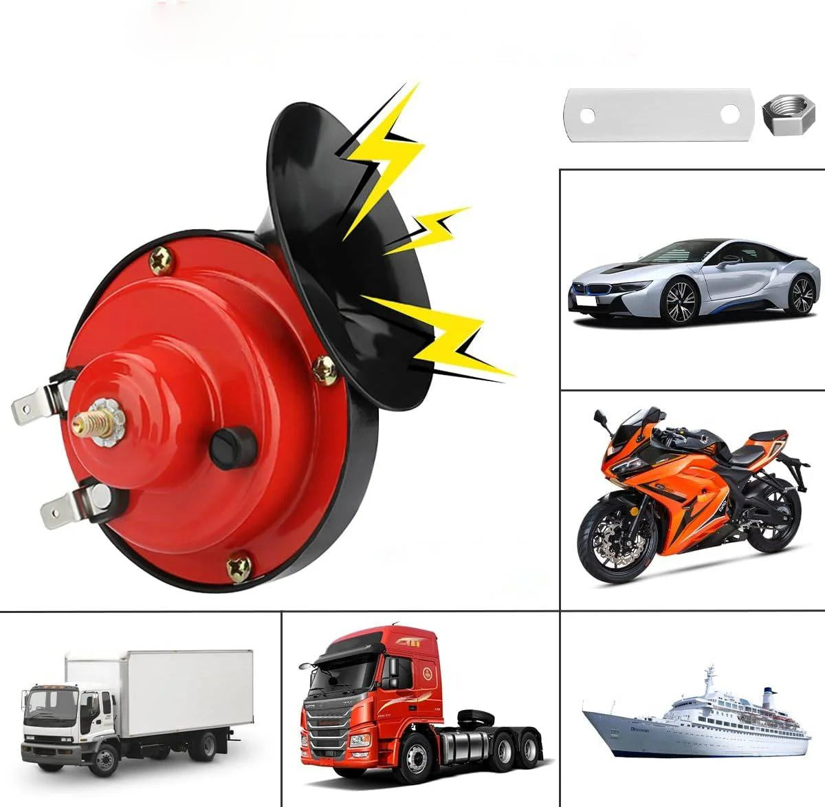 Train Horn Dual-Tone 300 dB Waterproof 12V