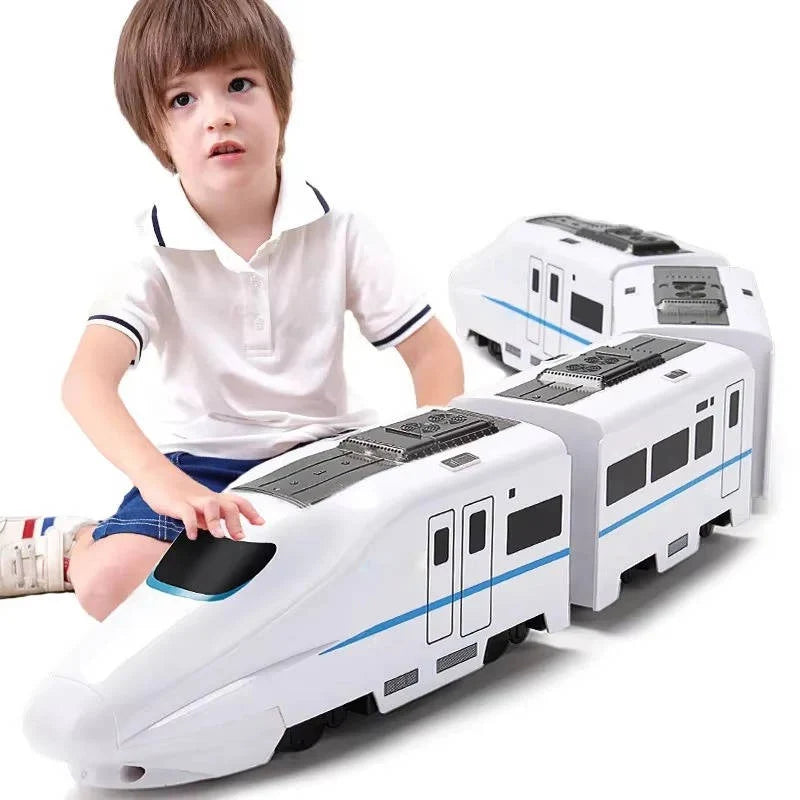 Train Toy Bump-and-Go Lights & Sounds 4 Cars
