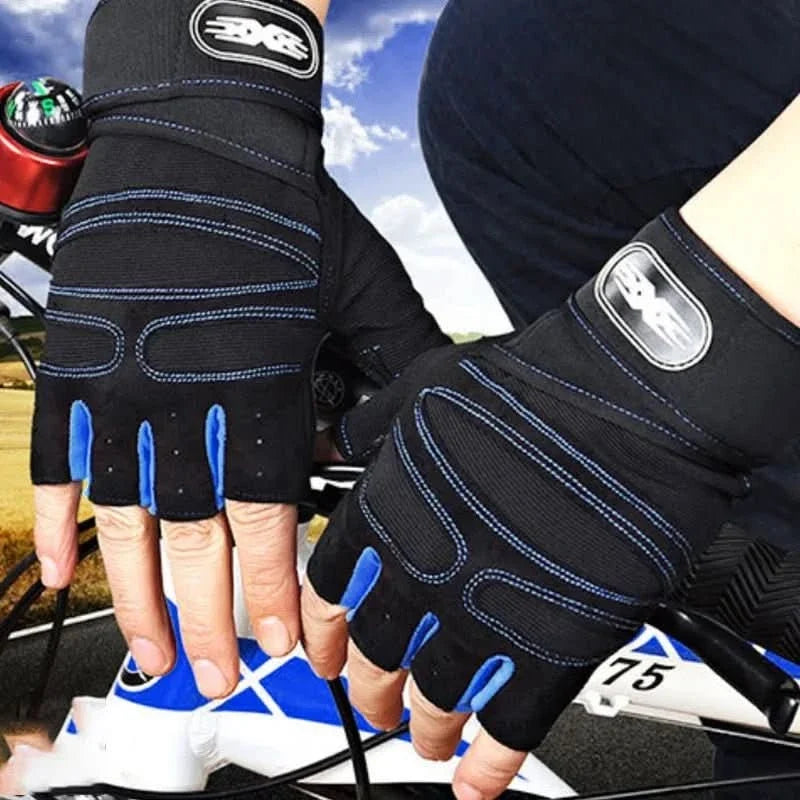 Training Gloves Shock-Absorbing Palm Padding Wrist Support & Non-Slip Grip