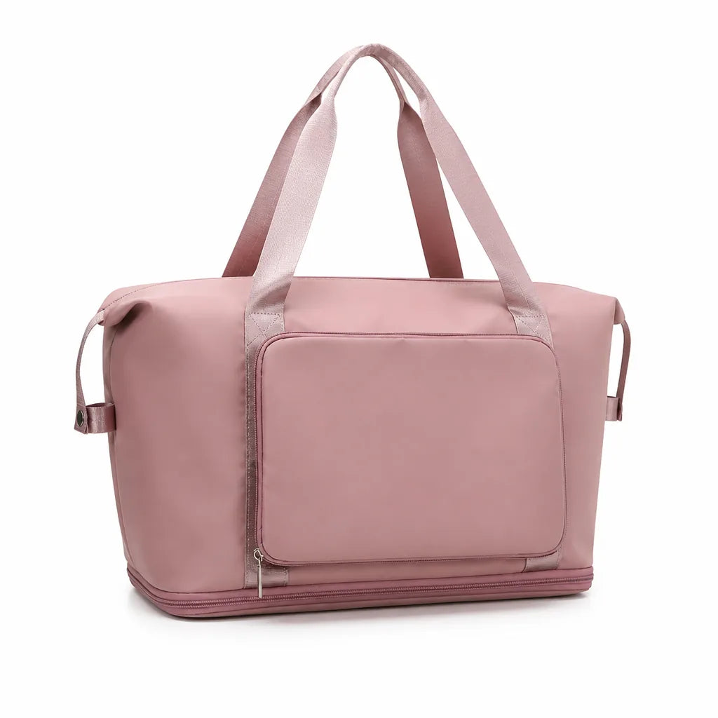 Travel Bag Foldable Waterproof Expandable Bottom & Wet-Dry Pocket
