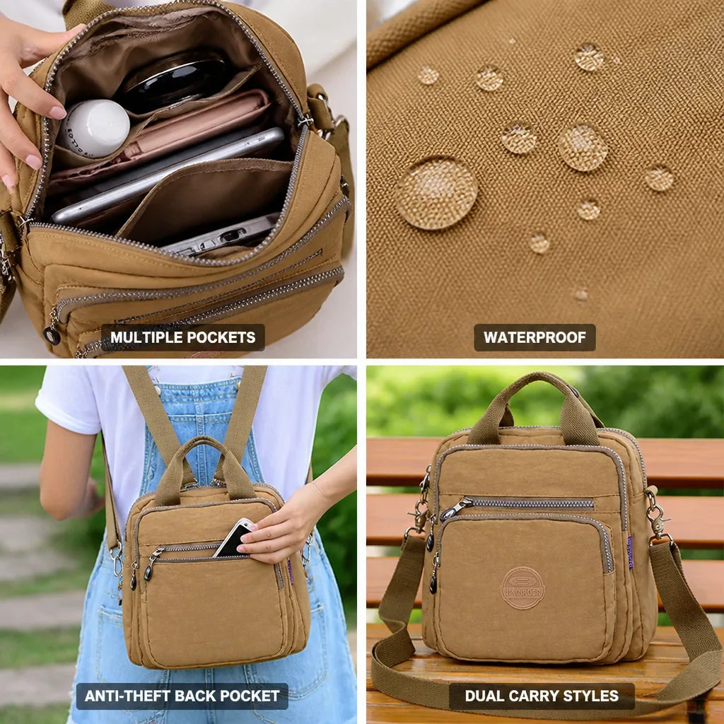 Travel Bag Waterproof Nylon Anti-Theft Pocket