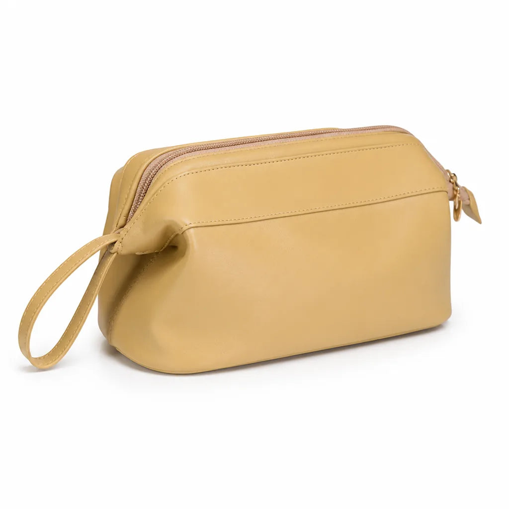 Travel Cosmetic Bag Large Capacity Waterproof PU Leather