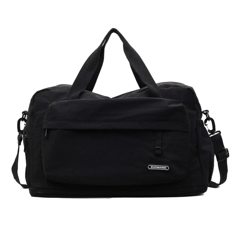 Travel Duffel Bag Large Capacity Multiple Compartments Adjustable Strap