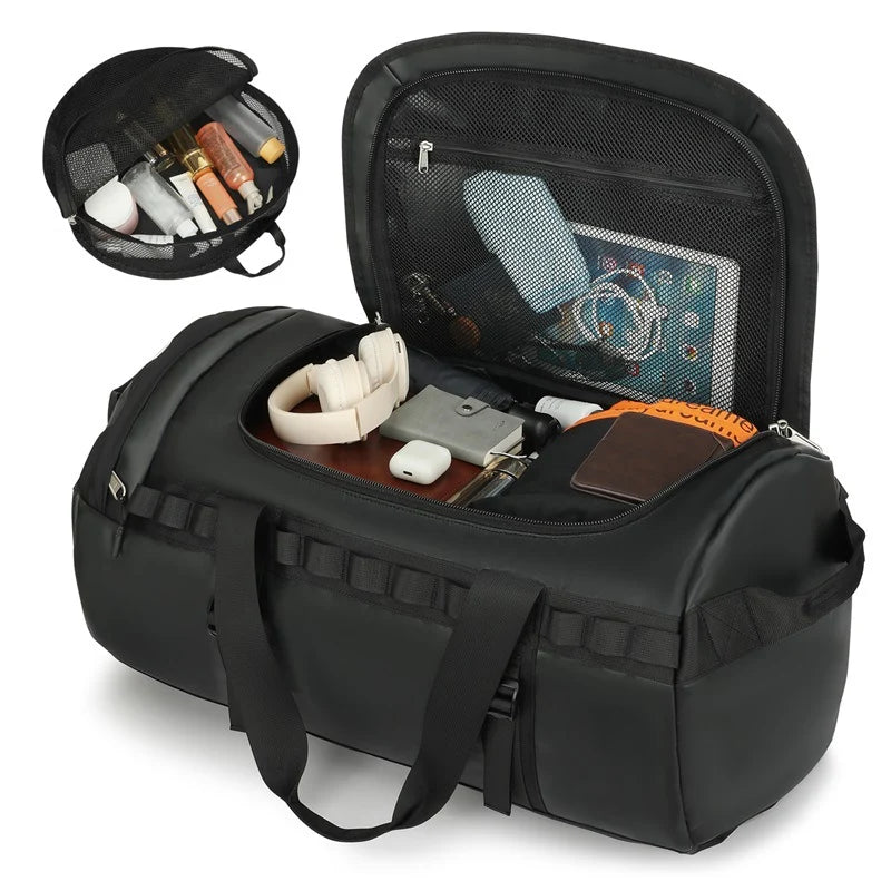 Travel Duffel Bag Multi-Compartment Water-Resistant Padded & Adjustable Strap