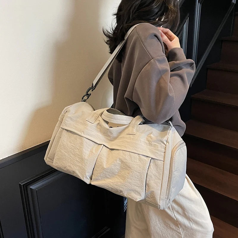 Travel Duffel Bag Spacious Lightweight Multiple Pockets