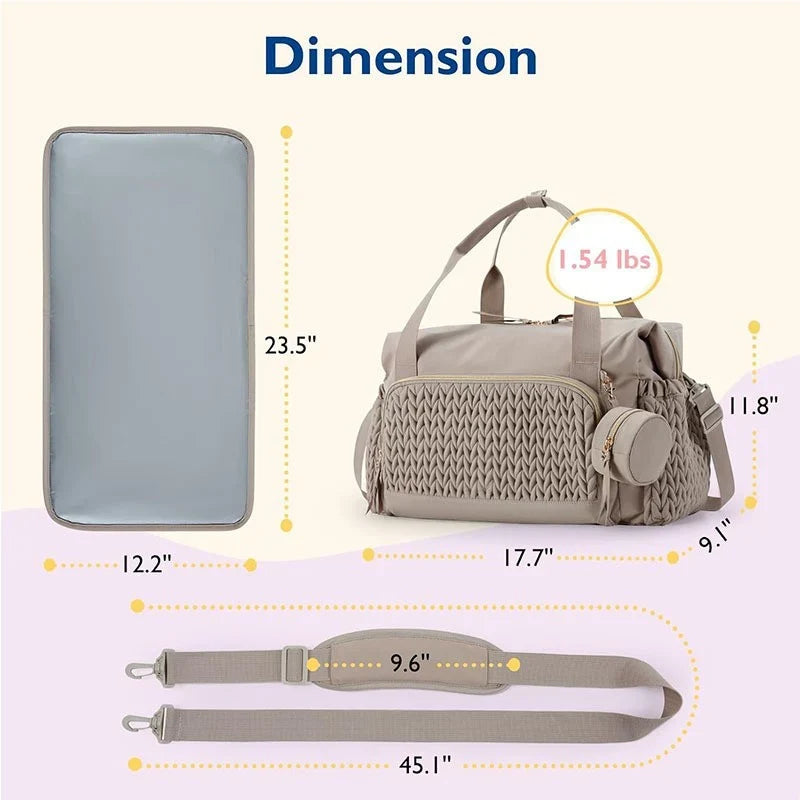 Travel Duffel Bag Water-Resistant Shoe Compartment & Bottle Pocket