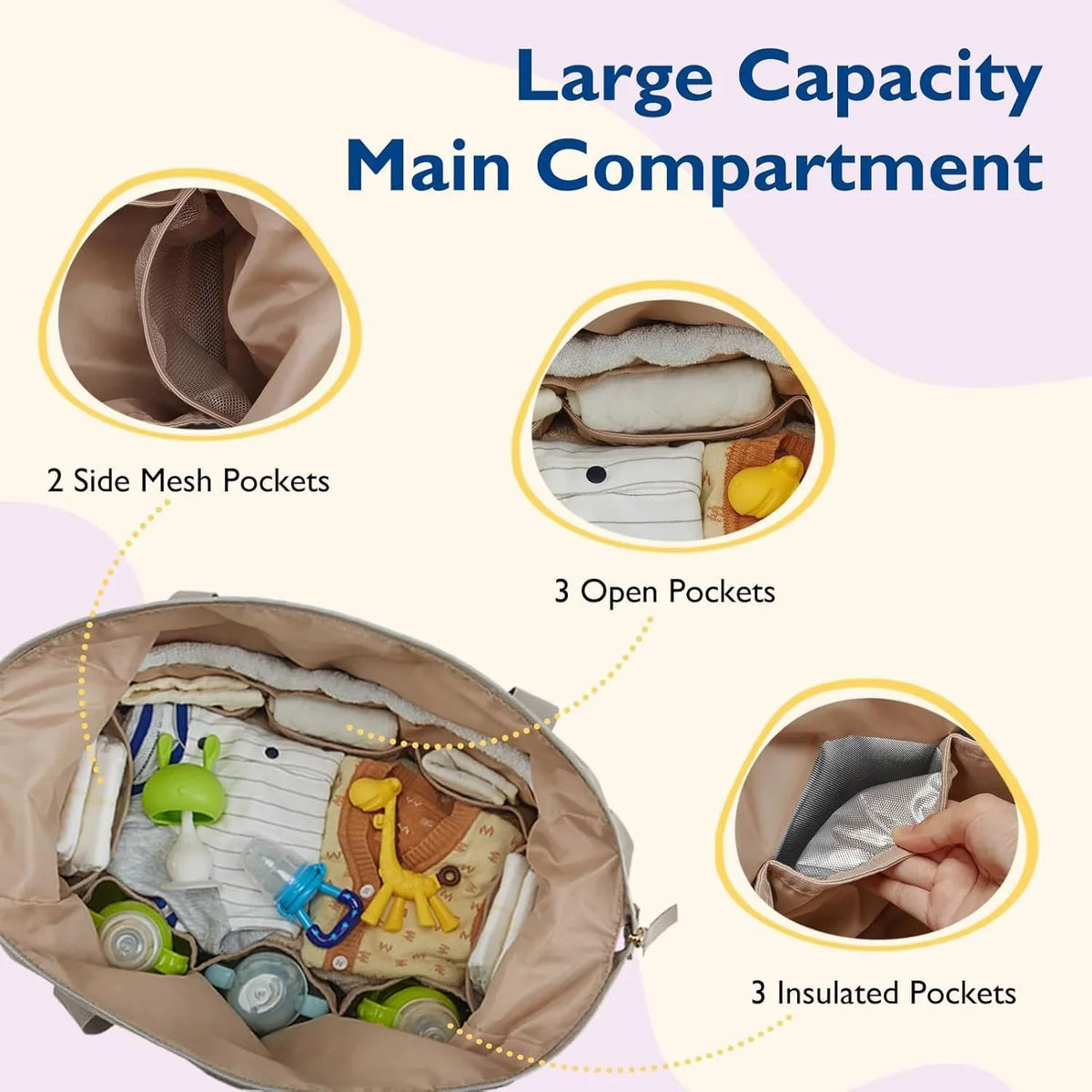 Travel Duffel Bag Water-Resistant Shoe Compartment & Bottle Pocket