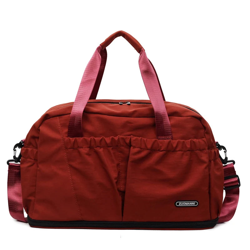 Travel Duffle Bag Large Capacity Multi-Pocket Durable Fabric