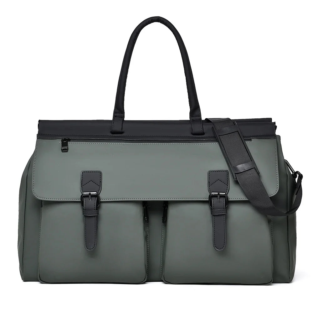 Travel Duffle Bag Water-Resistant Multiple Pockets & Adjustable Strap