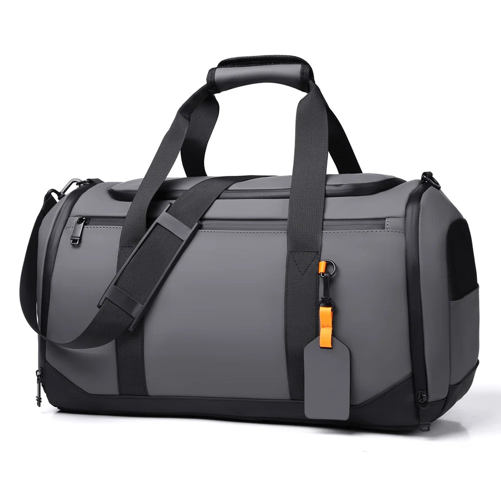 Travel Duffle Bag Water-Resistant Multiple Pockets & Adjustable Strap