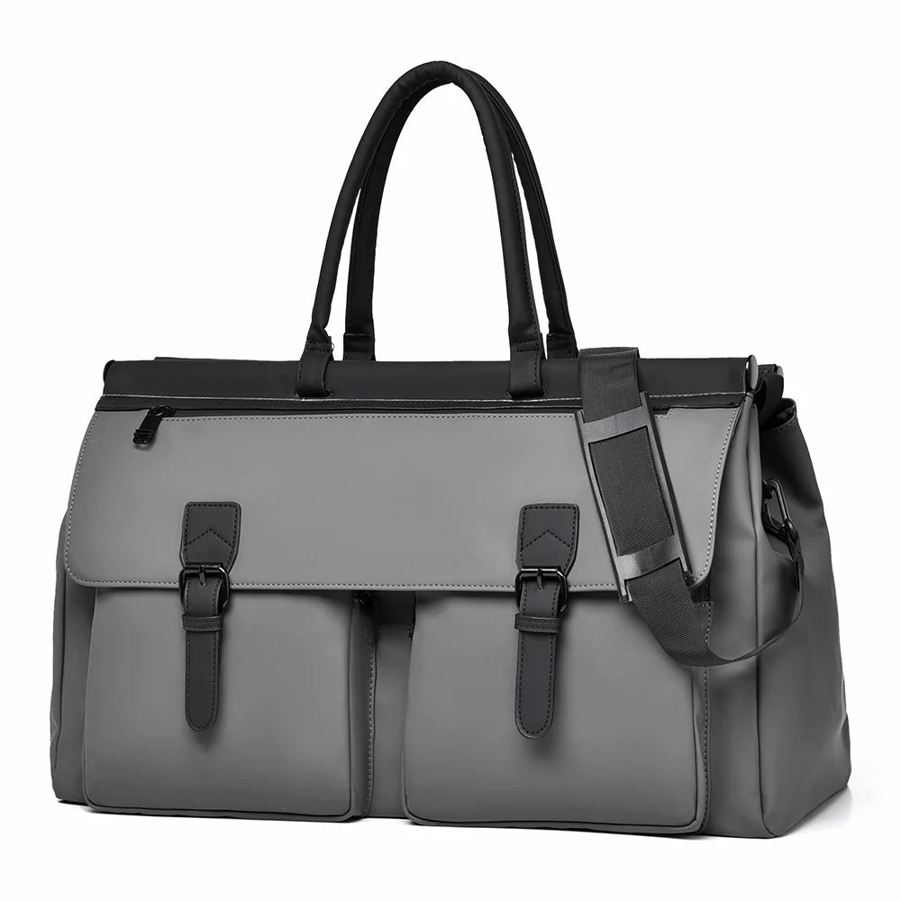 Travel Duffle Bag Water-Resistant Multiple Pockets & Adjustable Strap