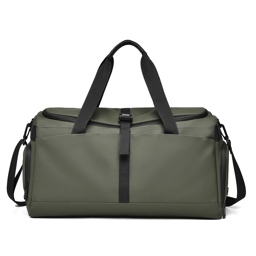 Travel Duffle Bag Water-Resistant Multiple Pockets & Adjustable Strap