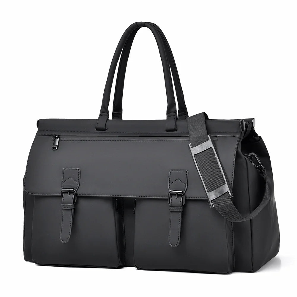 Travel Duffle Bag Water-Resistant Multiple Pockets & Adjustable Strap