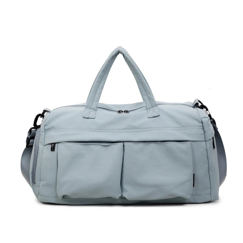 Travel Duffle Bag Water-Resistant Multiple Pockets & Adjustable Strap