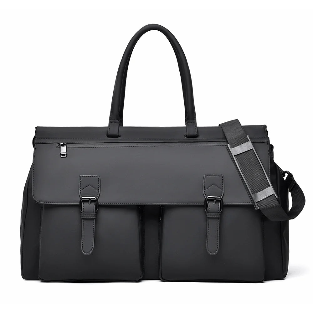 Travel Duffle Bag Water-Resistant Multiple Pockets & Adjustable Strap