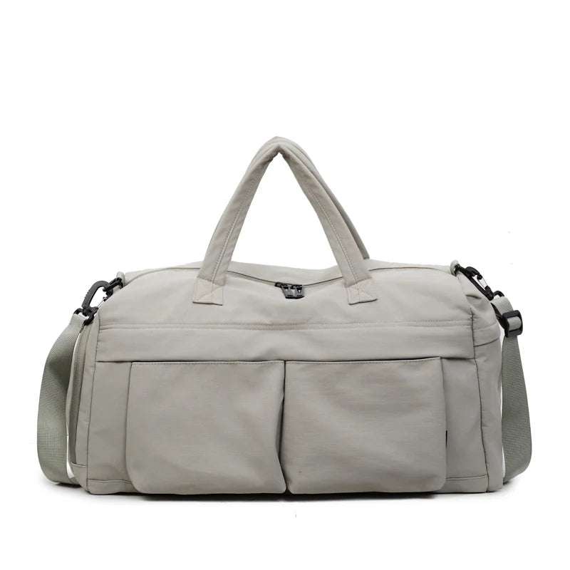 Travel Duffle Bag Water-Resistant Multiple Pockets & Adjustable Strap