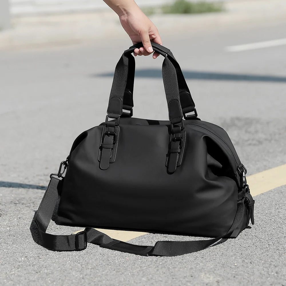 Travel Duffle Bag Waterproof Multiple Compartments & Detachable Strap