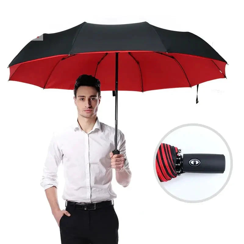 Travel Folding Umbrella Automatic One-Hand Windproof Water-Repellent