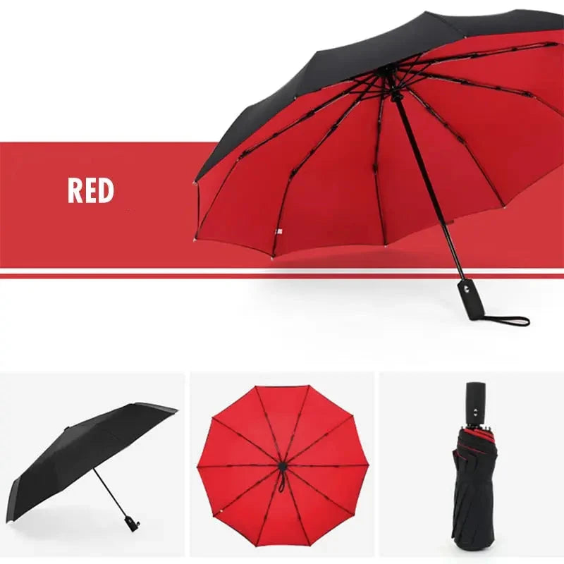 Travel Folding Umbrella Automatic One-Hand Windproof Water-Repellent